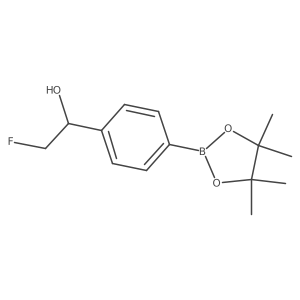 2-Fluoro-1-(4-(4,4,5,5-tetramethyl-1,3,2-dioxaborolan-2-yl)phenyl)ethan-1-ol Structure