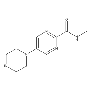 N-Methyl-5-(1-piperazinyl)-2-pyrimidinecarboxamide Structure