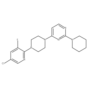 4-[4-(5-Chloro-3-fluoropyridin-2-yl)piperazin-1-yl]-2-(piperidin-1-yl)pyrimidine Structure