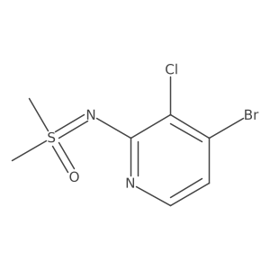 ((4-Bromo-3-chloropyridin-2-yl)imino)dimethyl-l6-sulfanone Structure
