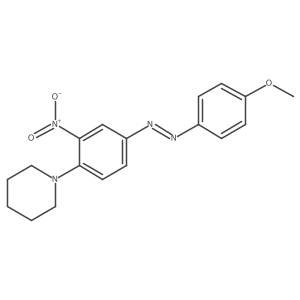 1-[4-[2-(4-Methoxyphenyl)diazenyl]-2-nitrophenyl]piperidine Structure