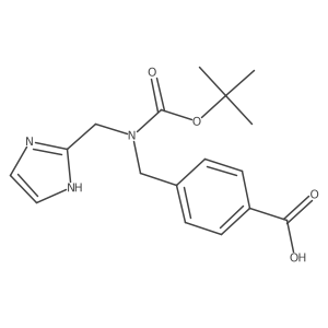 4-((((1H-imidazol-2-yl)methyl)(tert-butoxycarbonyl)amino)methyl)benzoic acid结构式