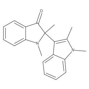 2-(1,2-Dimethylindol-3-yl)-1,2-dimethylindol-3-one Structure