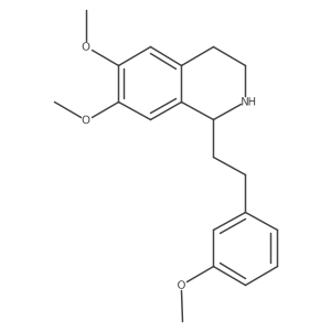 6,7-Dimethoxy-1-[2-(3-methoxy-phenyl)-ethyl]-1,2,3,4-tetrahydro-isoquinoline结构式