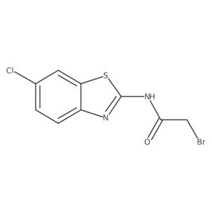 2-Bromo-N-(6-chlorobenzo[d]thiazol-2-yl)acetamide结构式
