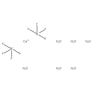 Calcium(II) tetrafluoroborate, hexahydrate结构式