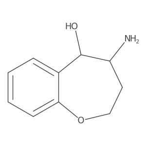 1-Benzoxepin-5-ol, 4-amino-2,3,4,5-tetrahydro-, cis- Structure