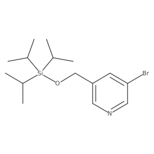 3-Bromo-5-((triisopropylsilyloxy)methyl)pyridine Structure
