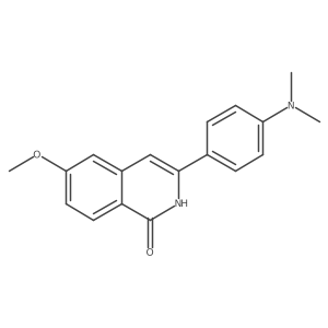 3-[4-(dimethylamino)phenyl]-6-methoxy-2H-isoquinolin-1-one Structure