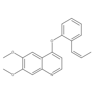 6,7-Dimethoxy-4-[2-(1-propenyl)phenoxy]quinoline结构式