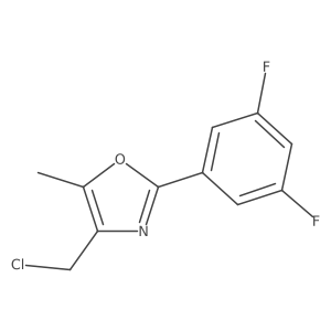 4-Chloromethyl-2-(3,5-difluorophenyl)-5-methyloxazole结构式