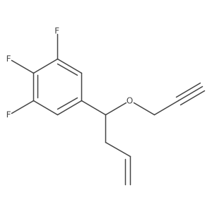 1,2,3-Trifluoro-5-[1-(2-propyn-1-yloxy)-3-buten-1-yl]benzene Structure