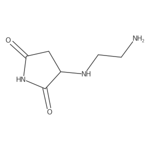 3-[(2-Aminoethyl)amino]pyrrolidine-2,5-dione Structure