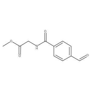 Methyl 2-(4-formylbenzamido)acetate Structure