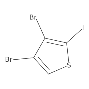 3,4-Dibromo-2-iodothiophene Structure
