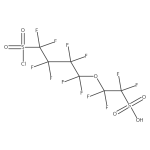 2-[4-(Chlorosulfonyl)-1,1,2,2,3,3,4,4-octafluorobutoxy]-1,1,2,2-tetrafluoroethanesulfonic acid Structure