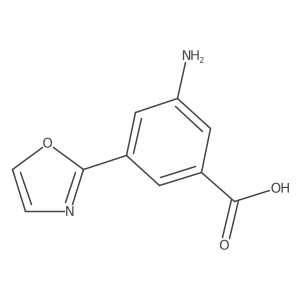 3-Amino-5-oxazol-2-yl-benzoic acid Structure