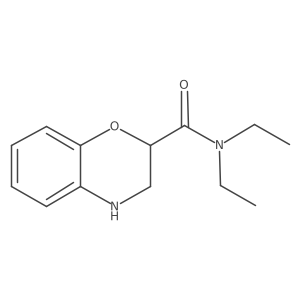 N,N-Diethyl-3,4-dihydro-2H-1,4-benzoxazine-2-carboxamide Structure