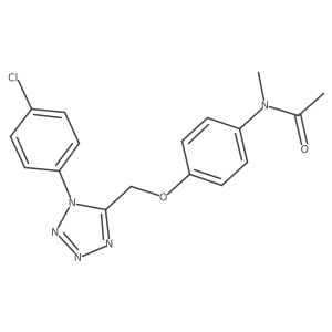 N-(4-{[1-(4-chlorophenyl)-1H-tetrazol-5-yl]methoxy}phenyl)-N-methylacetamide Structure