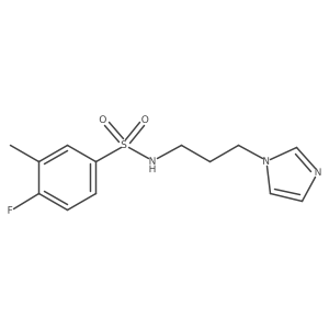 4-fluoro-N-[3-(1H-imidazol-1-yl)propyl]-3-methylbenzenesulfonamide Structure