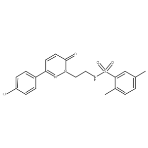 N-(2-(3-(4-chlorophenyl)-6-oxopyridazin-1(6H)-yl)ethyl)-2,5-dimethylbenzenesulfonamide Structure