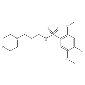 4-chloro-2,5-dimethoxy-N-[3-(4-morpholinyl)propyl]benzenesulfonamide结构式