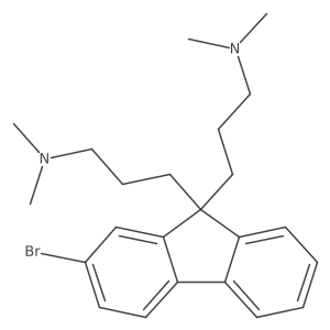3,3'-(2-Bromo-9H-fluorene-9,9-diyl)bis(N,N-dimethylpropan-1-amine) Structure
