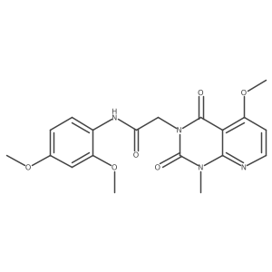 N-(2,4-dimethoxyphenyl)-2-{5-methoxy-1-methyl-2,4-dioxo-1H,2H,3H,4H-pyrido[2,3-d]pyrimidin-3-yl}acetamide Structure