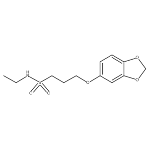 3-(benzo[d][1,3]dioxol-5-yloxy)-N-ethylpropane-1-sulfonamide Structure