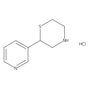 2-Pyridin-3-yl thiomorpholine hydrochloride Structure