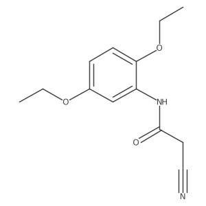 2-Cyano-N-(2,5-diethoxyphenyl)acetamide结构式