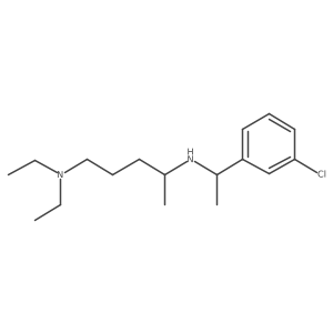 N4-[1-(3-Chlorophenyl)ethyl]-N1,N1-diethyl-1,4-pentanediamine结构式