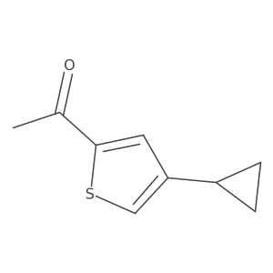 2-Acetyl-4-(cyclopropyl)thiophene Structure