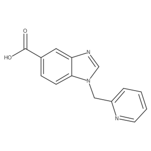 1-(pyridin-2-ylmethyl)-1H-benzimidazole-5-carboxylic acid结构式