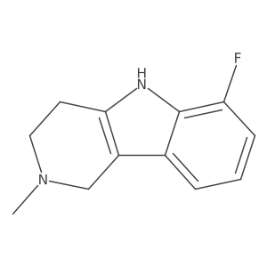 6-fluoro-2-methyl-2,3,4,5-tetrahydro-1H-pyrido[4,3-b]indole Structure