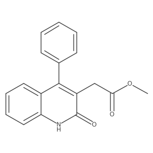 COC(=O)Cc1c(-c2ccccc2)c2ccccc2[nH]c1=O结构式