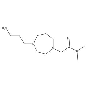 4-(3-Aminopropyl)hexahydro-N,N-dimethyl-1H-1,4-diazepine-1-acetamide Structure