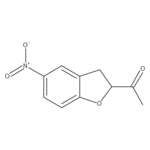 1-(5-Nitro-2,3-dihydrobenzofuran-2-yl)ethanone结构式