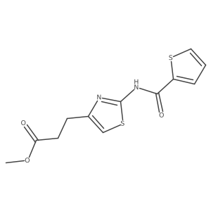 COC(=O)CCc1csc(NC(=O)c2cccs2)n1结构式