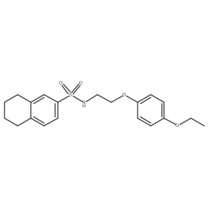 CCOc1ccc(OCCNS(=O)(=O)c2ccc3c(c2)CCCC3)cc1结构式