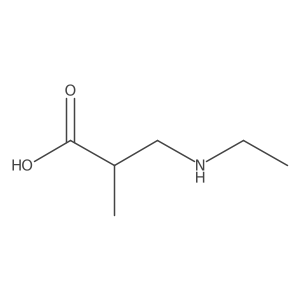 3-(Ethylamino)-2-methylpropanoic acid Structure