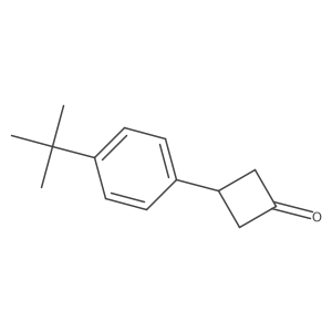 3-(4-Tert-butylphenyl)cyclobutan-1-one Structure