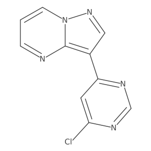 3-(6-Chloropyrimidin-4-yl)pyrazolo[1,5-a]pyrimidin结构式