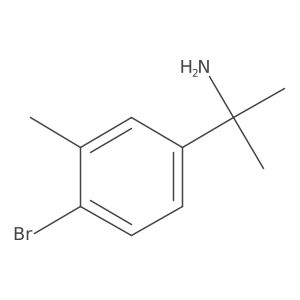 2-(4-Bromo-3-methylphenyl)propan-2-amine结构式