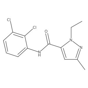 N-(2,3-dichlorophenyl)-1-ethyl-3-methyl-1H-pyrazole-5-carboxamide结构式