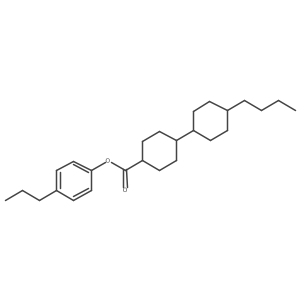 4-Propylphenyl (trans,trans)-4a(2)-butyl[1,1a(2)-bicyclohexyl]-4-carboxylate Structure