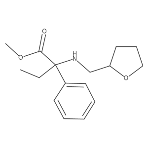 Methyl I+/--ethyl-I+/--[[(tetrahydro-2-furanyl)methyl]amino]benzeneacetate结构式