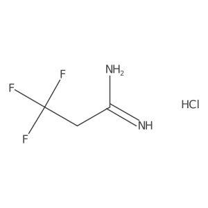 3,3,3-Trifluoropropanimidamide hydrochloride结构式