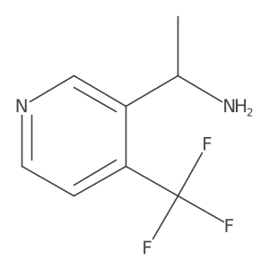 (S)-1-(4-(Trifluoromethyl)pyridin-3-yl)ethan-1-amine结构式