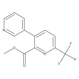Methyl 3-(pyridin-3-yl)-6-(trifluoromethyl)picolinate结构式